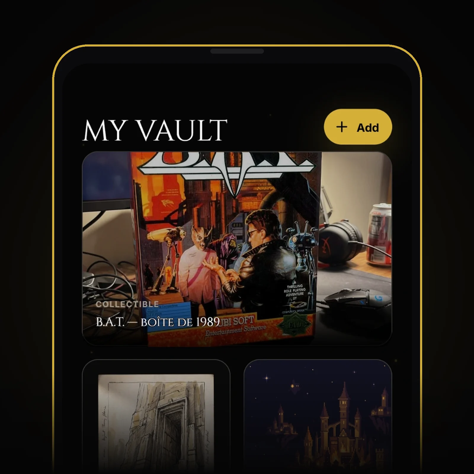 The app screen — your vault (demo interface)